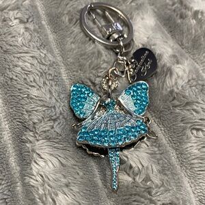 Elegant Blue Fairy Keychain